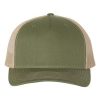 Variation picture for ARMY OLIVE GREEN FRONT AND BILL/TAN MESH BACK