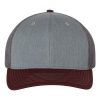 Variation picture for HEATHER GREY FRONT/CHARCOAL MESH BACK/MAROON BILL